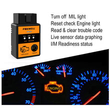 Load image into Gallery viewer, FOXWELL FW102 V1.5 ELM327 OBD2 Bluetooth Adapter OBDII Diagnostic Scan Tool