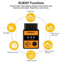 Load image into Gallery viewer, FOXWELL FW102 V1.5 ELM327 OBD2 Bluetooth Adapter OBDII Diagnostic Scan Tool